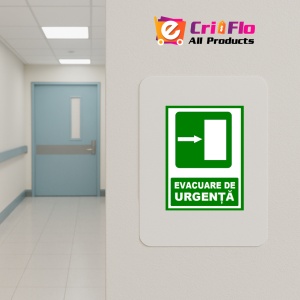 Indicator Pentru evacuare de urgenta la dreapta, Sticker autocolant - Img 4