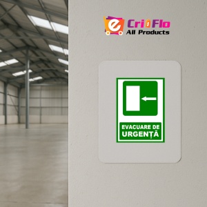 Indicator Pentru evacuare de urgenta la stanga, Sticker autocolant - Img 3