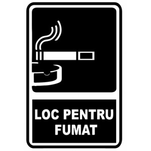 Indicator Pentru fumat, Sticker autocolant