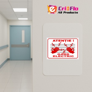 Indicator Pentru gard electric, Sticker autocolant - Img 4