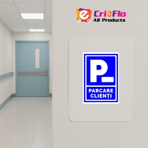 Indicator Pentru parcare clienti personalizat, Sticker autocolant - Img 4