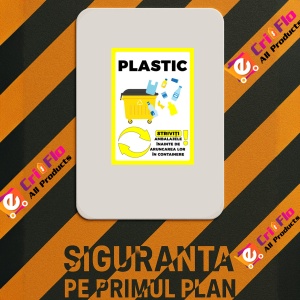 Indicator Pentru plastic, Sticker autocolant - Img 2