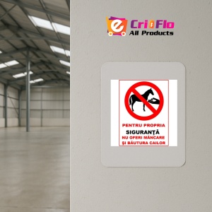 Indicator Pentru propria siguranta nu oferi mancare si bautura cailor, Sticker autocolant - Img 3