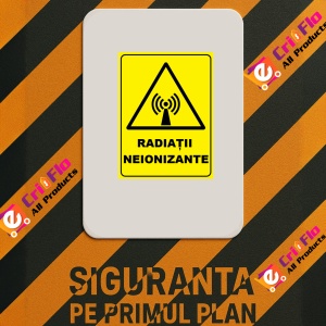 Indicator Pentru radiatii neionizante, Sticker autocolant - Img 2