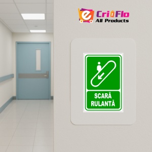 Indicator Pentru scara rulanta in jos, Sticker autocolant - Img 4