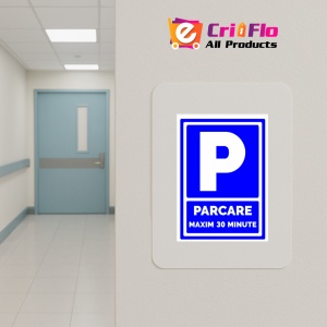 Indicator Pentru semnalizare parcare maxim 30 de minute, Sticker autocolant - Img 4