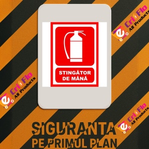 Indicator Pentru stingator de mana, Sticker autocolant - Img 2