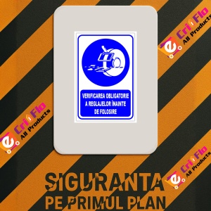 Indicator Pentru verificarea utilajelor inainte de pornire, Sticker autocolant - Img 2