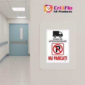 Indicator Pentru zona de aprovizionare nu parcati, Sticker autocolant - Img 4