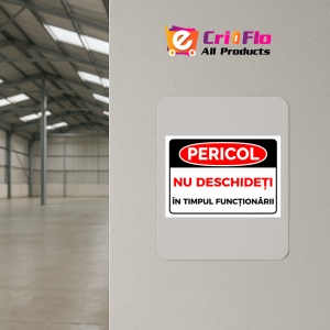Indicator Pericol nu deschideti in timpul functionarii, Sticker autocolant - Img 3