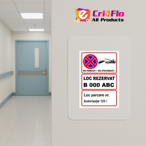 Indicator Personalizat nu parcati nu stationa, Sticker autocolant - Img 4