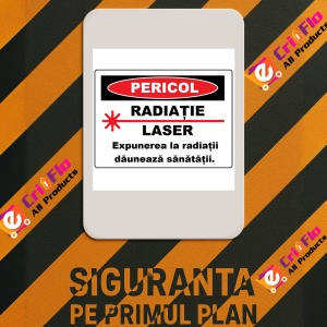 Indicator Placuta expunerea la radiatiile dauneaza sanatatii, Sticker autocolant - Img 2