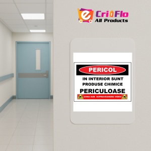 Indicator Placute in interior sunt produse chimice periculoase, Sticker autocolant - Img 4