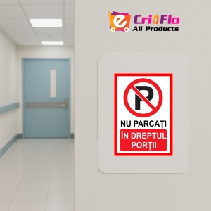 Indicator Placute nu parcati in dreptul portii, Sticker autocolant - Img 4