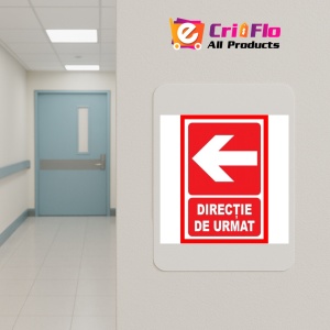 Indicator Placute pentru directie de urmat in stanga, Sticker autocolant - Img 4