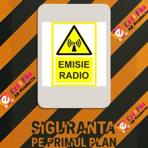 Indicator Placute pentru emisie radio, Sticker autocolant - Img 2