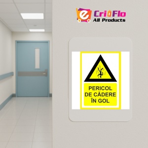 Indicator Placute pentru pericol de cadere in gol, Sticker autocolant - Img 4