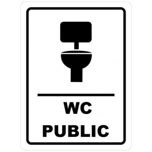 Indicator Placute pentru wc public, Sticker autocolant