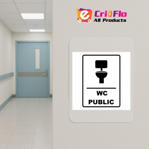 Indicator Placute pentru wc public, Sticker autocolant - Img 4