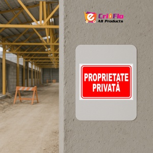 Indicator Proprietate privata v1, Sticker autocolant - Img 5