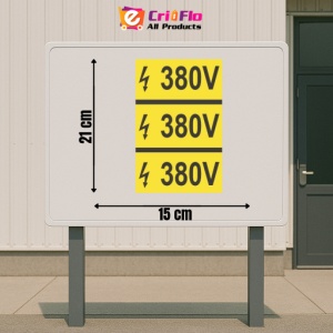 Indicator protectia muncii 30V, Sticker autocolant - Img 2