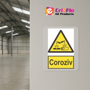 Indicator protectia muncii coroziv, Sticker autocolant - Img 4