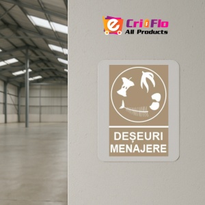 Indicator protectia muncii reciclare deseuri menajere 1, Sticker autocolant - Img 4