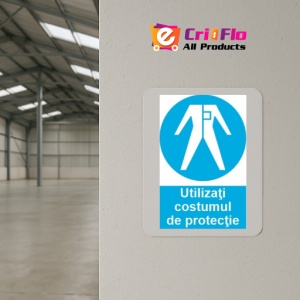 Indicator protectia muncii utilizati costumul de protectie, Sticker autocolant - Img 4