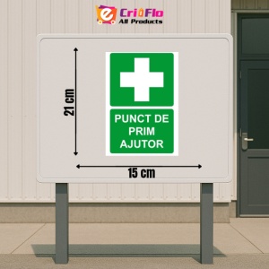 Indicator Punct de prim ajutor 1, Sticker autocolant - Img 2