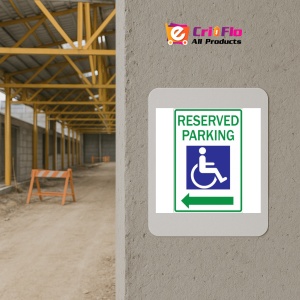 Indicator Reserved Handicapped Parking Sign, Sticker autocolant - Img 5