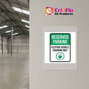 Indicator Reserved parking electric vehicle charging only, Sticker autocolant - Img 3