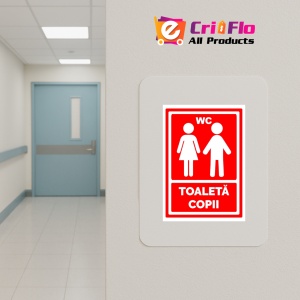 Indicator Rosu pentru toaleta copii, Sticker autocolant - Img 4