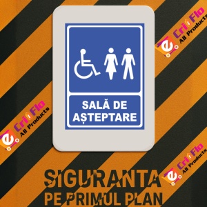 Indicator Sala de asteptare, Sticker autocolant - Img 3