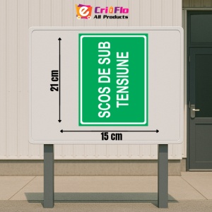 Indicator Scos de sub tensiune, Sticker autocolant - Img 2
