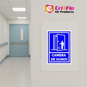 Indicator Semn de camera gunoi, Sticker autocolant - Img 5