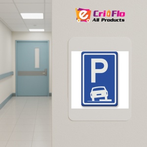 Indicator Semn de circulatie parcare pe trotuar, Sticker autocolant - Img 5
