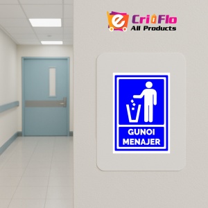 Indicator Semn de gunoi menajer, Sticker autocolant - Img 5