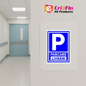 Indicator Semn de parcare livrari, Sticker autocolant - Img 5