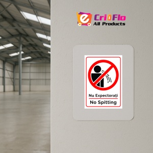 Indicator Semn nu expectoratie no spitting, Sticker autocolant - Img 4