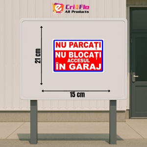 Indicator Semn nu parcati nu blocati accesul in garaj, Sticker autocolant - Img 2