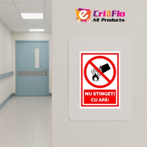 Indicator Semn nu stingeti cu apa, Sticker autocolant - Img 5