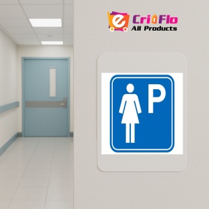 Indicator Semn parcare pentru femei, Sticker autocolant - Img 5