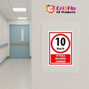 Indicator Semn pentru 3 metri inaltime maxima admisa, Sticker autocolant - Img 5