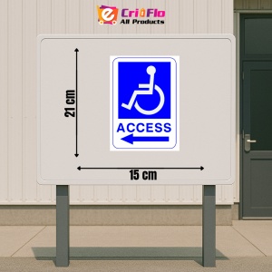 Indicator Semn pentru acces parcare, Sticker autocolant - Img 2