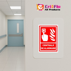 Indicator Semn pentru centrala de alarma, Sticker autocolant - Img 5