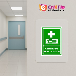 Indicator Semn pentru centre de prim ajutor, Sticker autocolant - Img 5