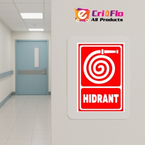 Indicator Semn pentru hidrant cu furtun, Sticker autocolant - Img 5