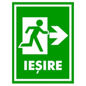 Indicator Semn pentru iesire cu directia dreapta, Sticker autocolant