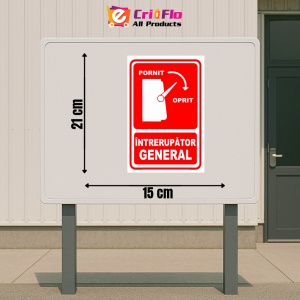 Indicator Semn pentru intrerupator inchis si deschis, Sticker autocolant - Img 2