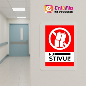 Indicator Semn pentru nu stivui, Sticker autocolant - Img 5